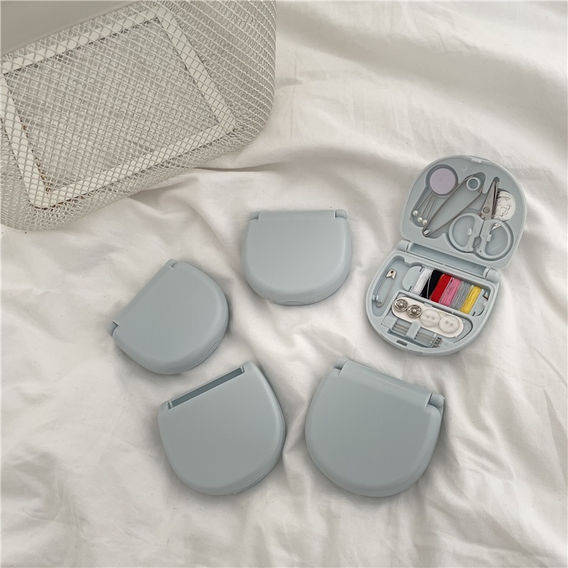 Hộp Kim Chỉ May Vá Mini Nắp Gập Màu Pastel - HÀNG MỚI VỀ