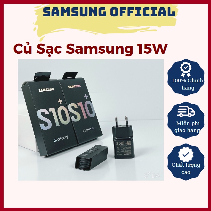 Sạc Nhanh Samsung 15W S10/S9/S8/Note8/Note9 Chính hãng [Bảo hành 12tháng]