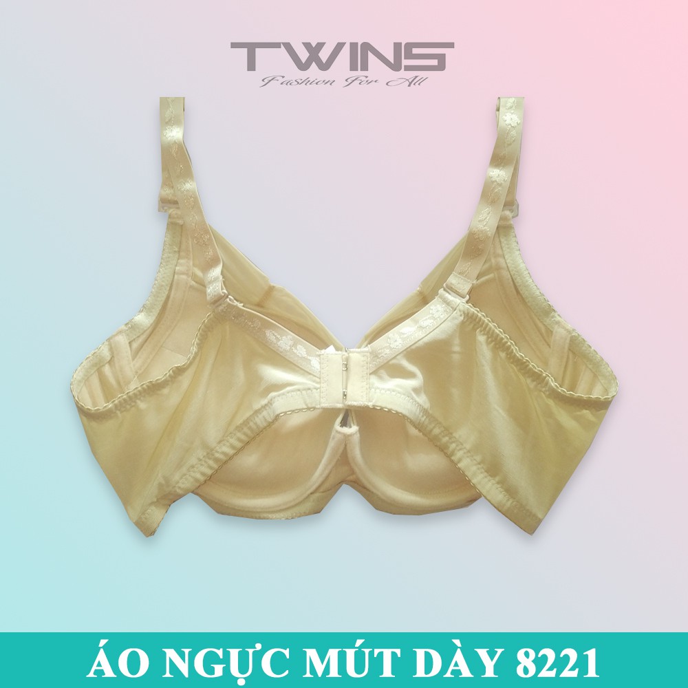 Áo lót nữ ren nâng ngực Joy 8221 mút cotton dày mềm mịn cúp xéo nguyên ngực size 36-38-40 mặc áo dài