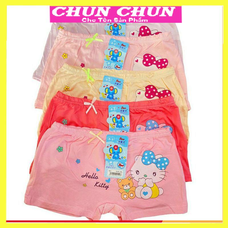 Quần chip đùi cotton cho bé gái từ sơ sinh đến 30kg, quần lót cho bé gái.