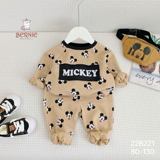 Bộ thun da cá Micky dài tay bé trai