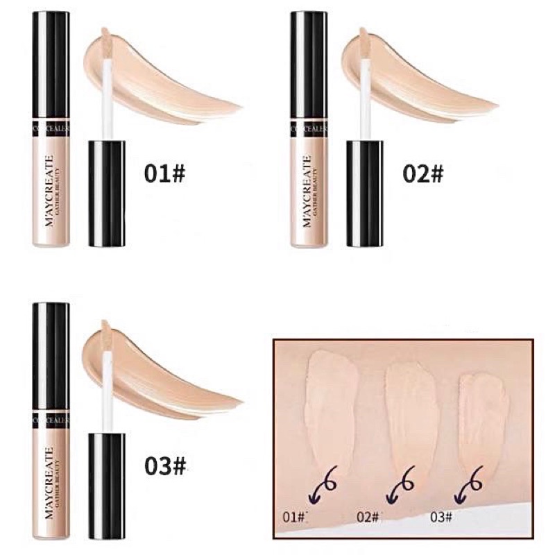 Che Khuyết Điểm Cho Mặt Maycreate Gather Beauty Concealer Màu 02