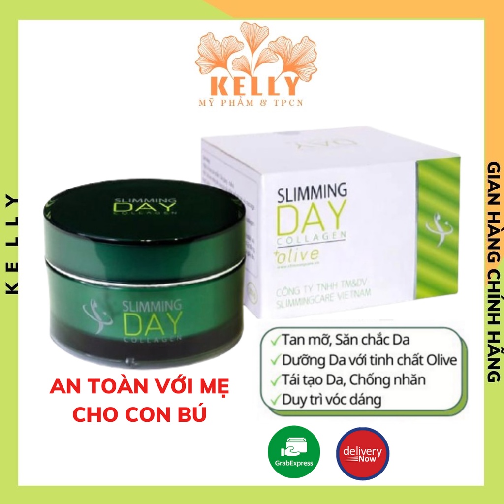 Kem Tan Mỡ Slimming Day Collagen Giảm Cân Nhanh An Toàn-Giảm Béo Mỡ Bụng Cấp Tốc-Giảm Rạn Da Mờ Thâm Sau Sinh