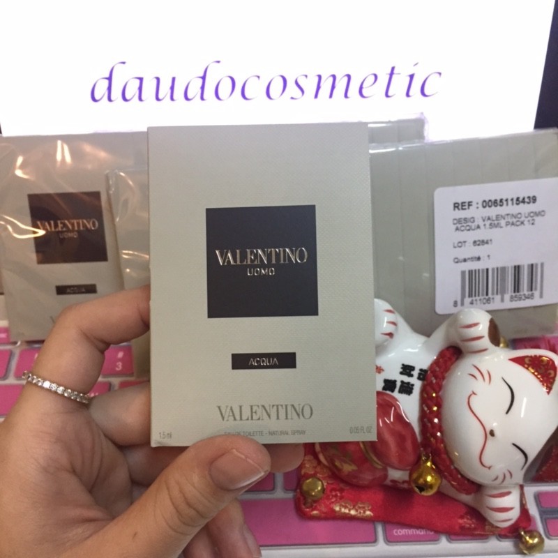 [vial] Nước hoa Valentino Uomo Acqua EDT 1.5ml