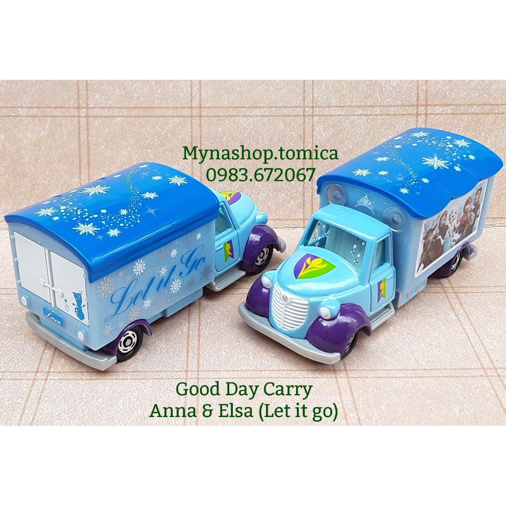 Xe mô hình tĩnh tomica - Good Day Carry - Anna &amp; Elsa - Let it go