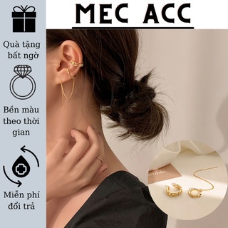Bông tai nữ mec acc khuyên vành tai thời trang chi tiết vặn thừng h39