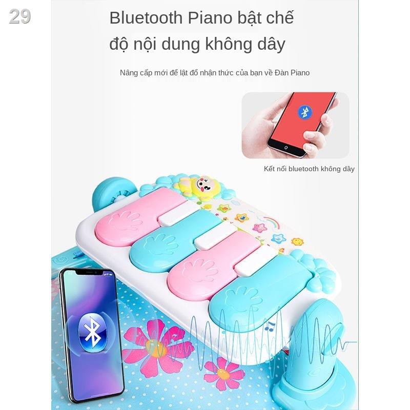 [Tăng điều khiển từ xa Bluetooth] Khung tập thể dục cho bé sơ sinh có bàn đạp piano đồ chơi 0-1 tuổi 3-6 tháng