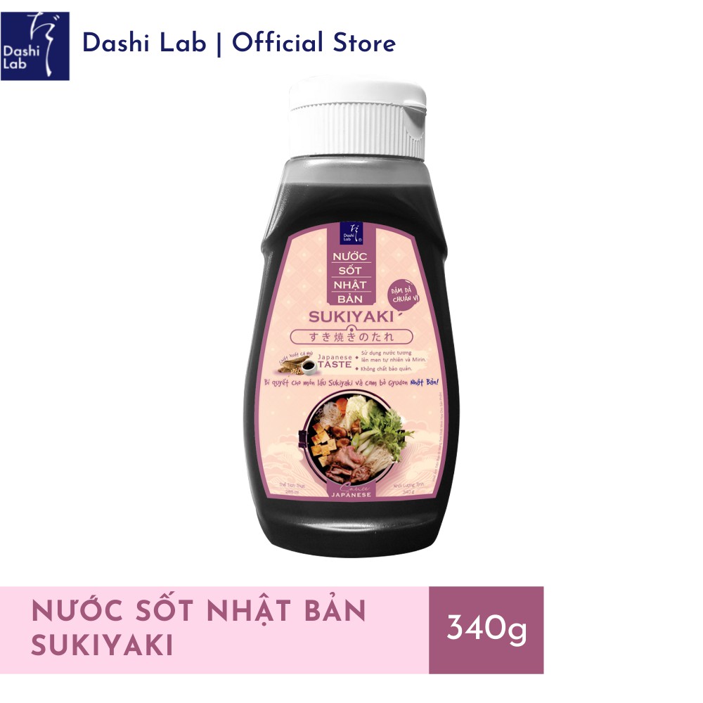 Nước Sốt Sukiyaki Nhật Bản Dashi Lab 340g/chai