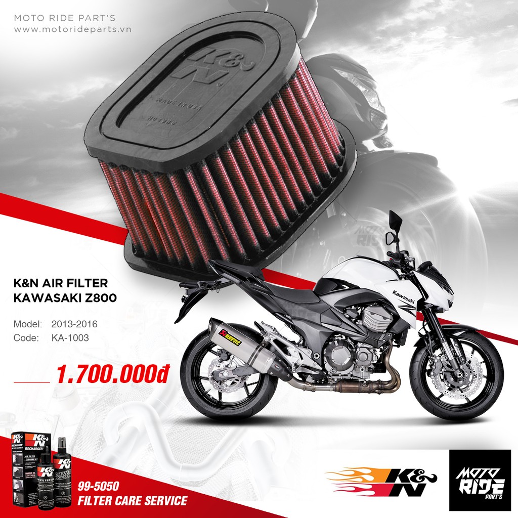 K&N KA-1003 LỌC GIÓ ĐỘ CHO KAWASAKI Z800