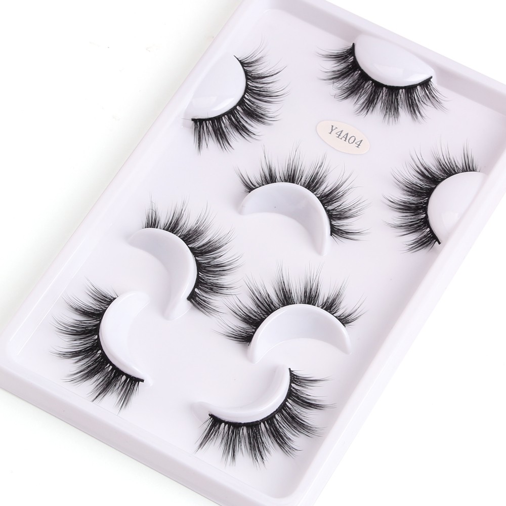 Bộ 4 cặp lông mi giả MAGEFY 3D mềm và có độ cong sẵn cho đôi mắt long lanh thời trang tái sử dụng được