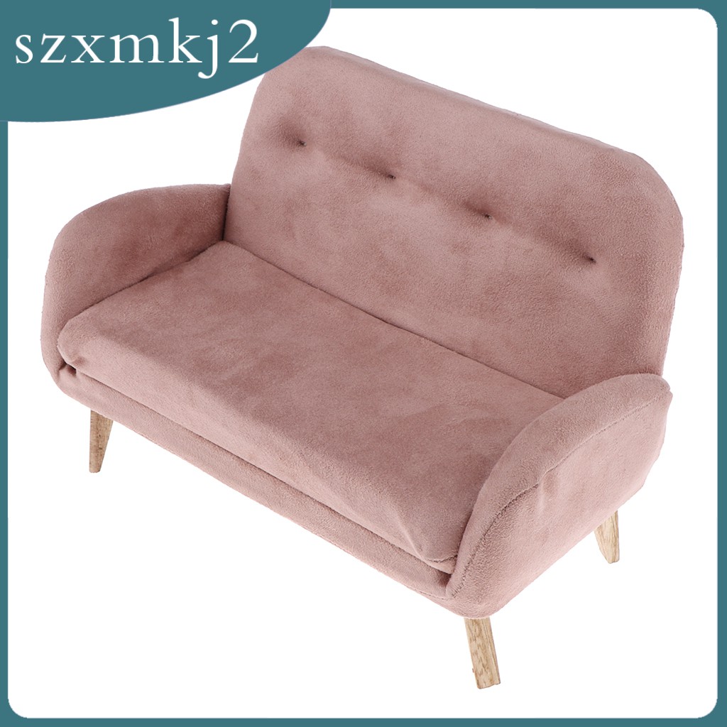 Mô Hình Ghế Sofa Đôi Tỉ Lệ 1 / 6 szxmkj2 Trang Trí Nhà Búp Bê