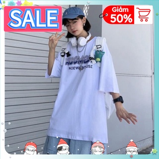 Áo thun tay lỡ form rộng Oversize, áo phông Unisex, Vải cotton A1017