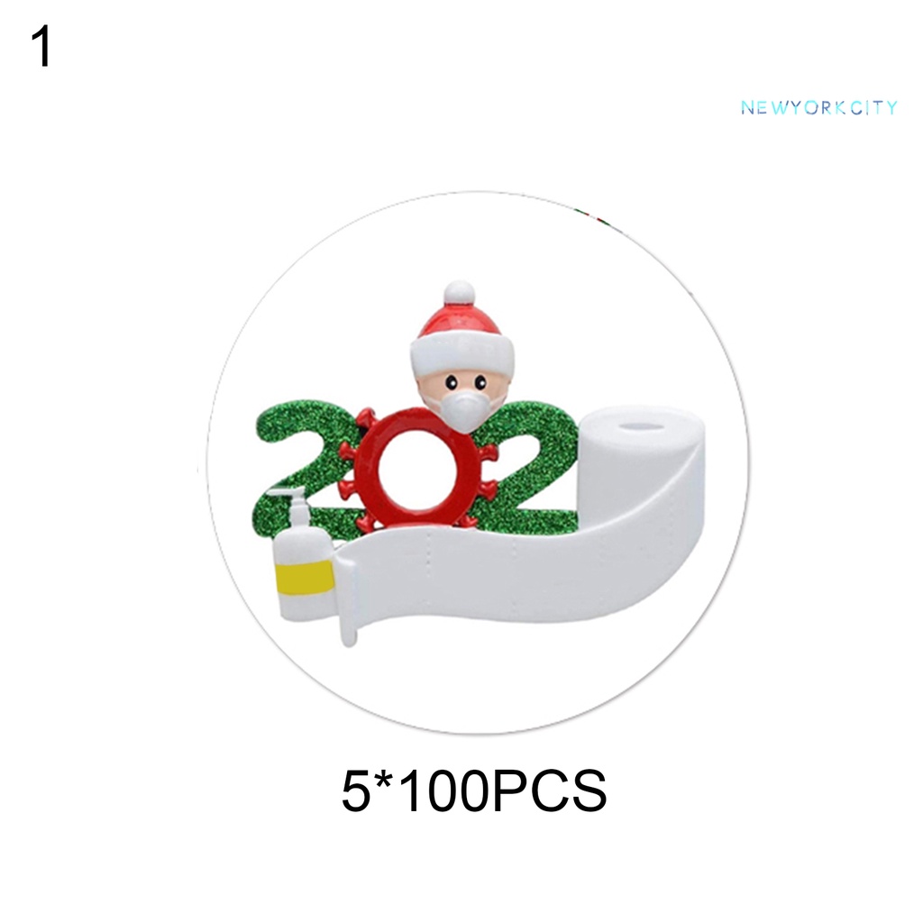 Set 5 Miếng Dán Chữ Trang Trí Giáng Sinh