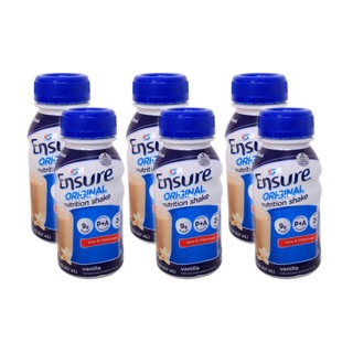 Lốc 6 chai sữa nước ENSURE Hương vani 237ml