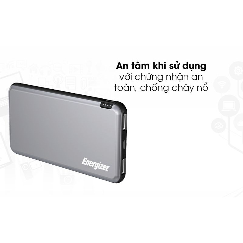 Pin sạc dự phòng Polymer 10.000 mAh Energizer CHÍNH HÃNG TGDD