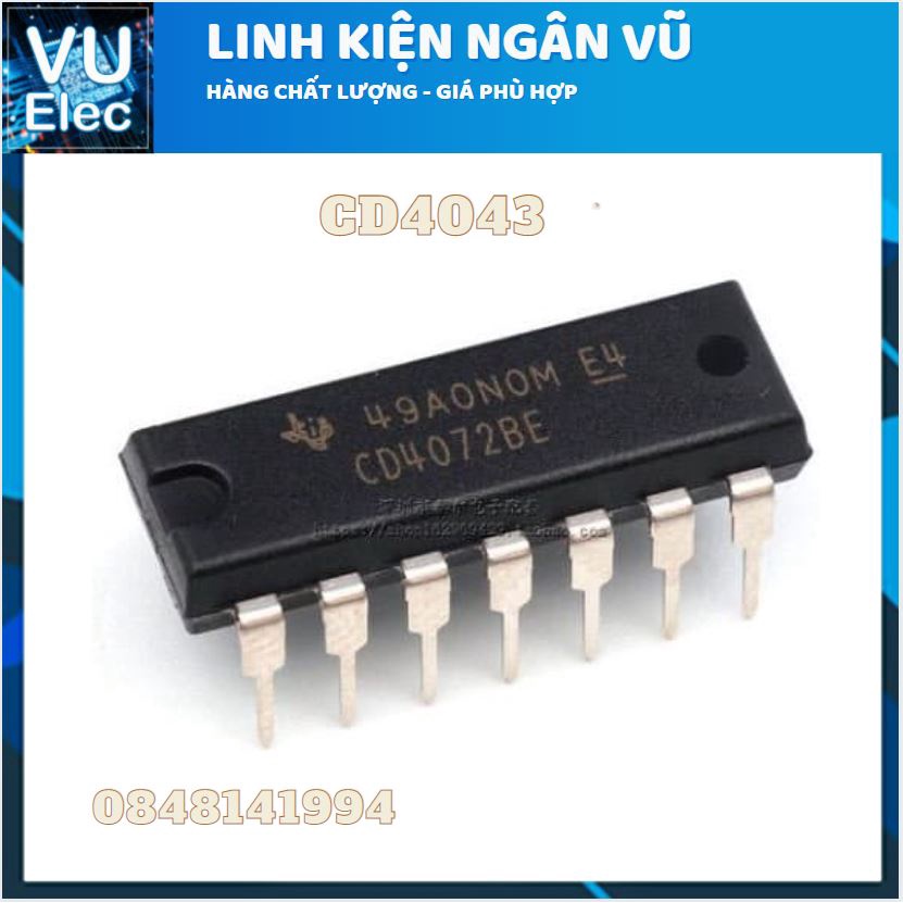 Họ IC số CD40xx DIP16 (Chính Hãng)