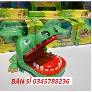 Đồ chơi cá sấu cắn tay loại to - khám răng cá sấu