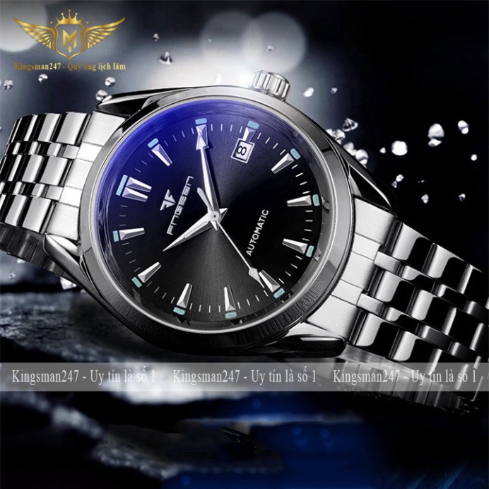 Đồng hồ cơ nam chính hãng Fngeen 6612 automatic tự động, dây thép không gỉ, thời trang cao cấp giá rẻ