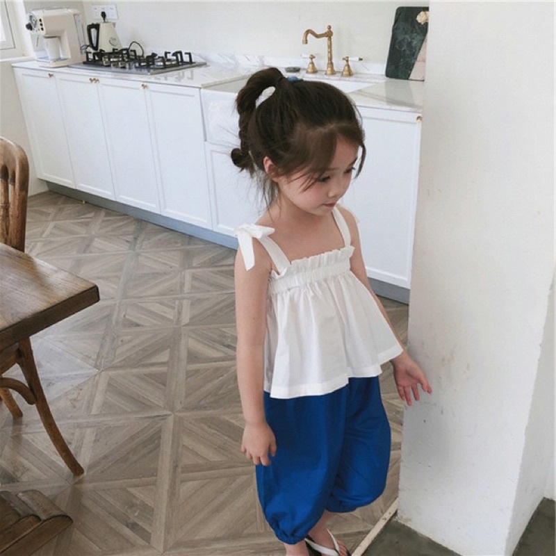 Set áo 2 dây quần bom Melisa-HÀNG SALE KO ĐỔI TRẢ