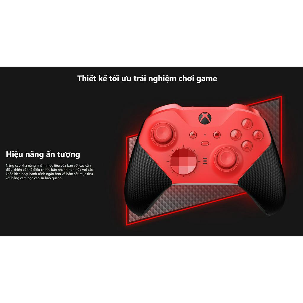 TAY CẦM CHƠI GAME KHÔNG DÂY MICROSOFT XBOX ONE ELITE - SERIES 2 - Pin sạc cho thời gian sử dụng lên đến 40 giờ