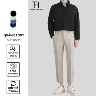 Quần âu nam BATIR ống côn vải lụa co giãn,quần tây nam 4 màu không nhăn,không xù