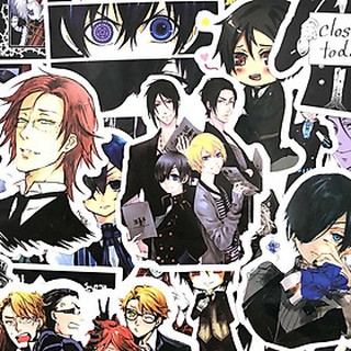 Sticker/ Hình dán anime kuroshitsuji (Combo 10-50 ảnh dán , random)