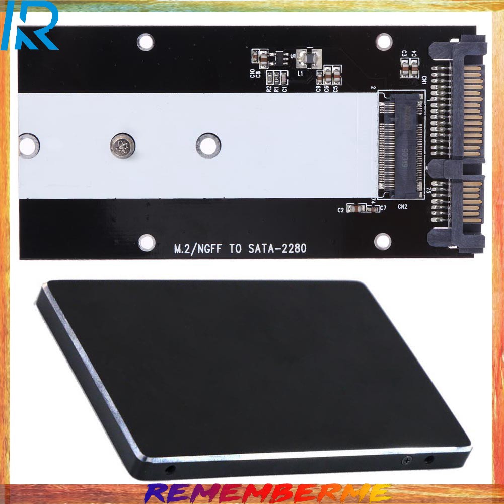 Bộ chuyển đổi ổ cứng card 2230-2280 B Key M.2 NGFF SSD sang 2.5in SATA