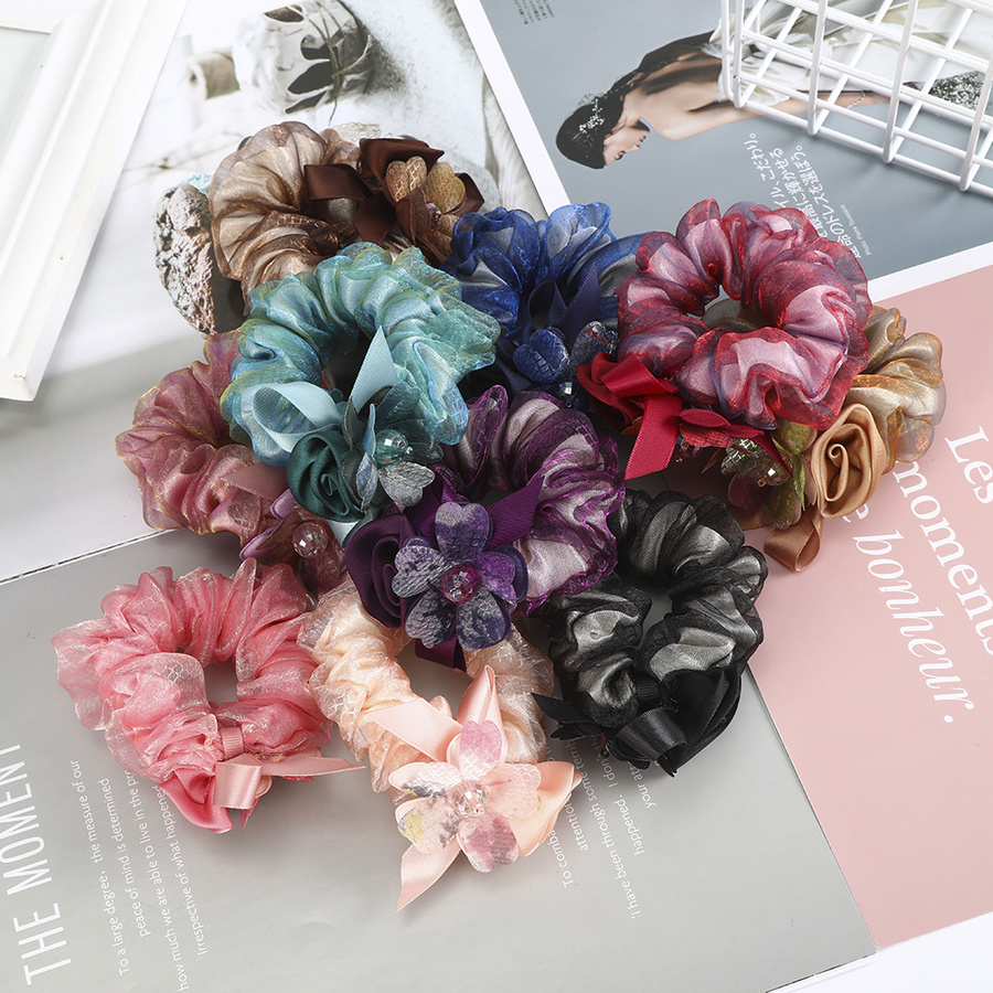 Dây buộc tóc hình hoa xinh xắn dành cho nữ