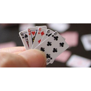 Bộ bài Tây mini (size: 15mm x 10mm)