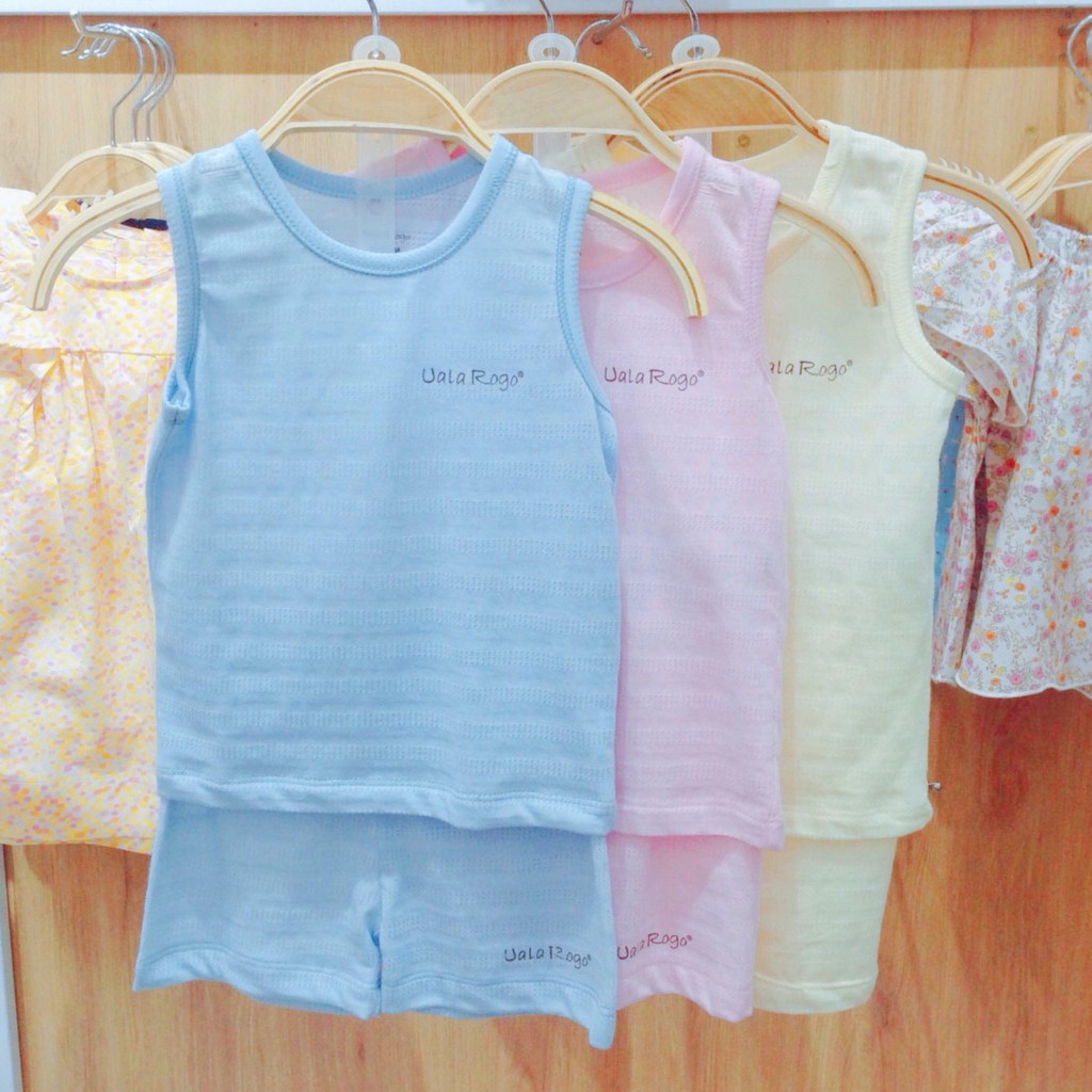 Bộ ba lỗ bé trai bé gái Uala Rogo chất cotton