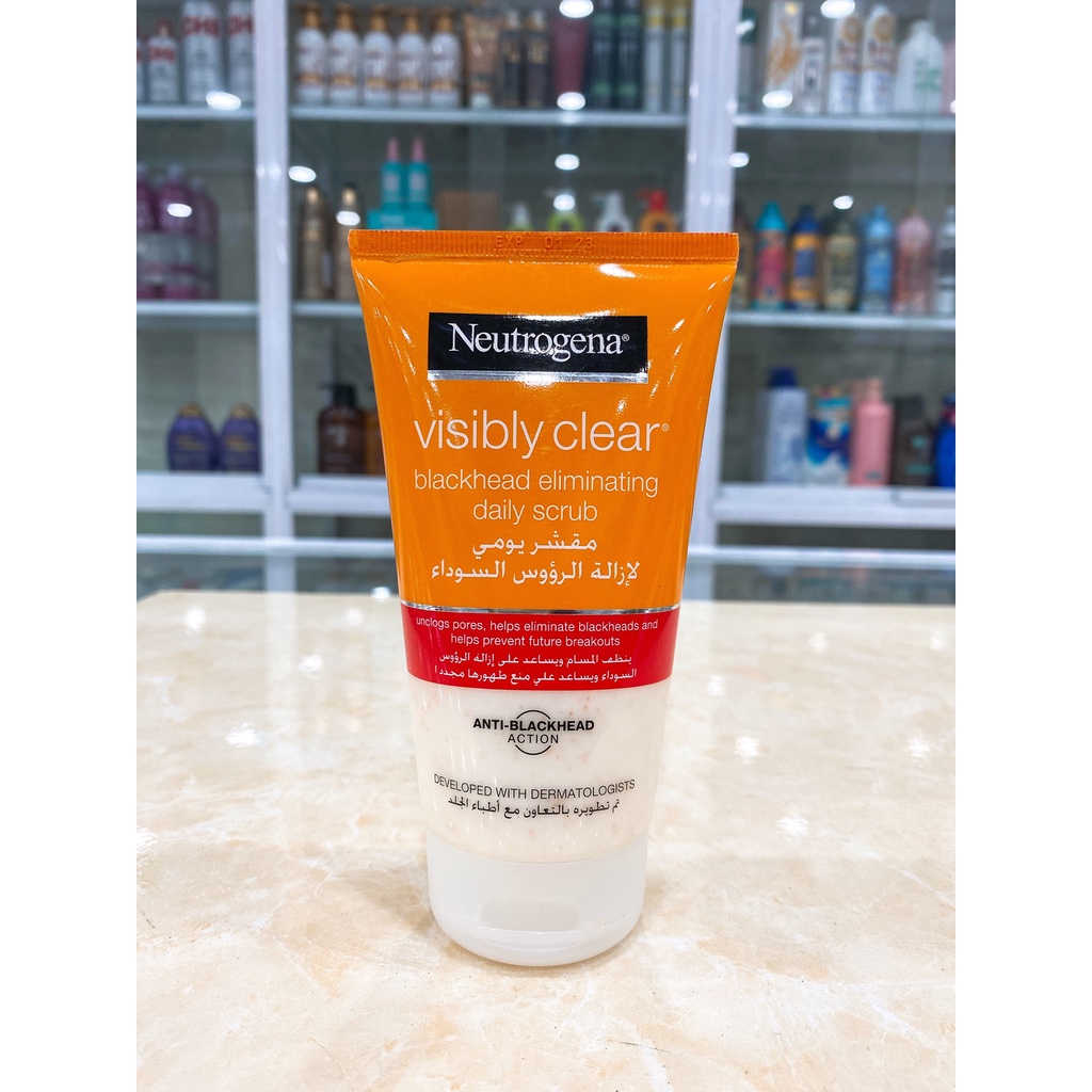 Sữa Rửa Mặt NEUTROGENA Sạch Sâu Giảm Mụn Tẩy Da Chết Pháp 150ml