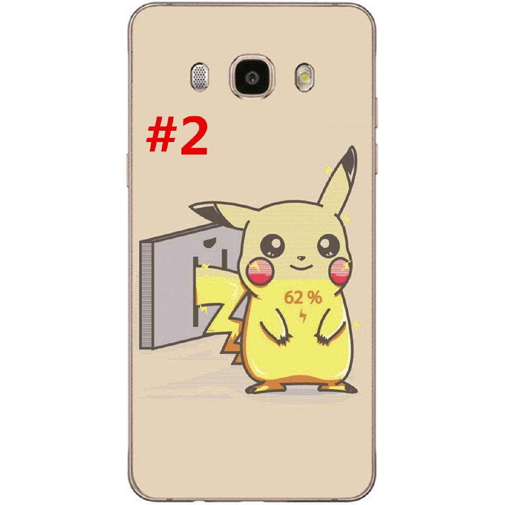 Ốp điện thoại TPU dẻo in hình hoạt hình Pikachu cho Samsung Galaxy A9 Pro/A8/A7/A5/A3 2015/A7000/A5000/A3000