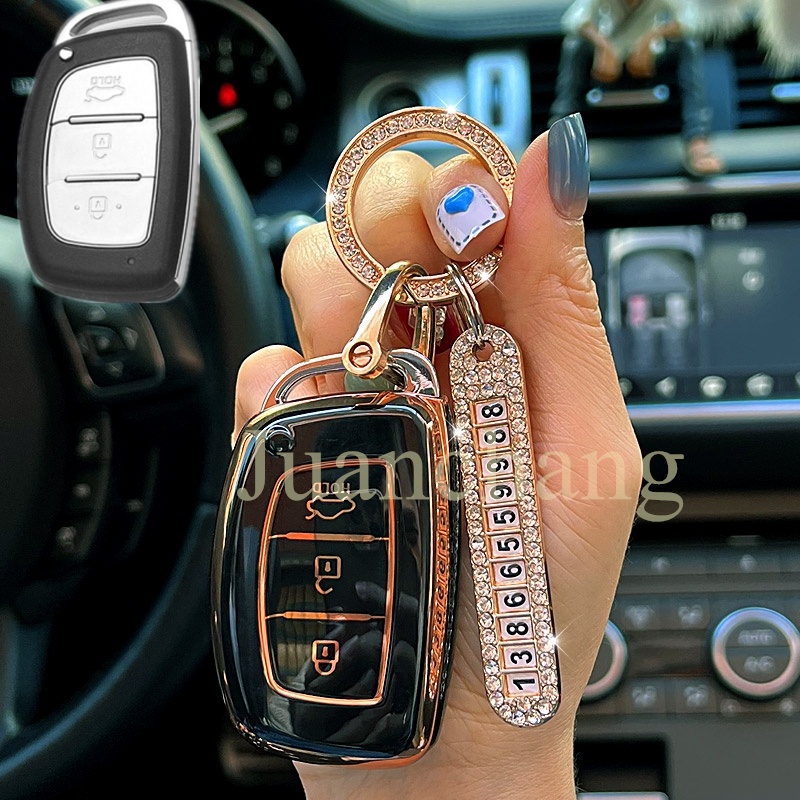 Vỏ TPU Bảo Vệ Chìa Khóa Điều Khiển Từ Xa Cho Hyundai ix35 i30 i20 Tucson Sonata Fe Creta Elantra ix25 ix45 i10 i40 Verna Solaris Mistra Elantra ốp chìa khoá Hyundai i10, Tucson, Elantra. chìa thông minh