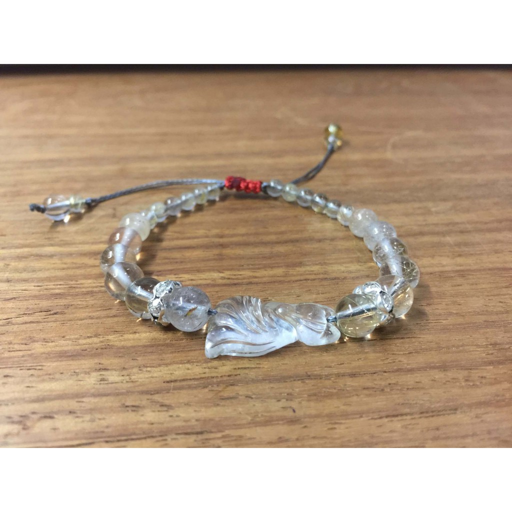 VÒNG TAY HANDMADE MẶT HỒ LY
