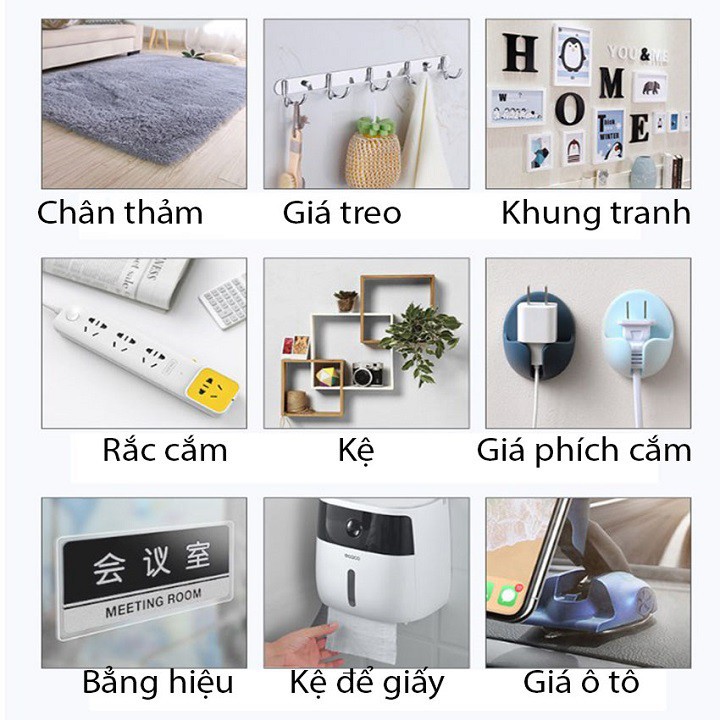 [ LOẠI 1 ] Cuộn Băng Keo Siêu Dính 2 Mặt Dán Tường Trong Suốt Chịu Lực Cuộn 3M, 5M Dán Trên Mọi Chất Liệu Mọi Bề Mặt