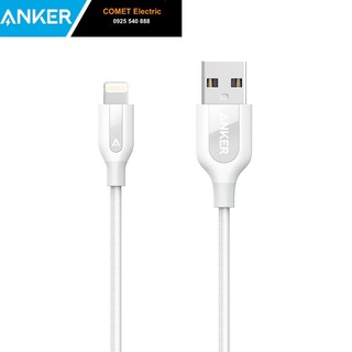 Cáp Lightning bện nylon ANKER Powerline+ (chuẩn Apple MFi) - dài 0.9m [Có Bao Da]