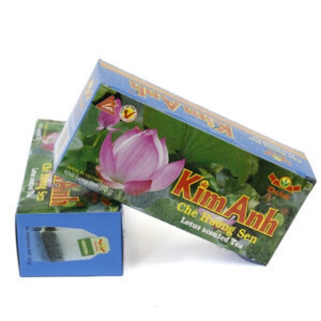 Hộp Trà Túi Lọc Hương Nhài &amp; Sen Kim Anh 50gr
