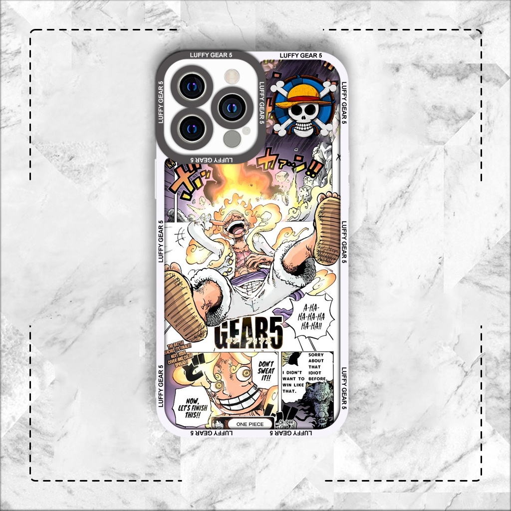Ốp lưng iphone cạnh vuông JM Case Luffy Gear 5 Collage 6plus/6s/6splus/7/7plus/8/8plus/x/xs/11/12/pro/max/plus/promax