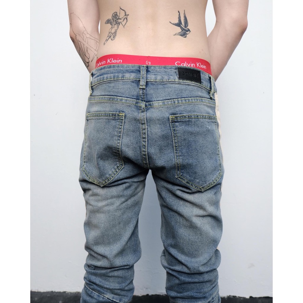 Quần ZOMBIE® Stripes Zips Jeans