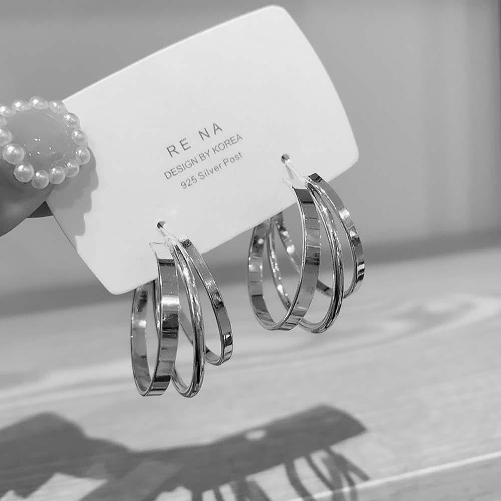 Khuyên Tai Tròn VANES1 Đơn Giản Thời Trang Dành Cho Nữ