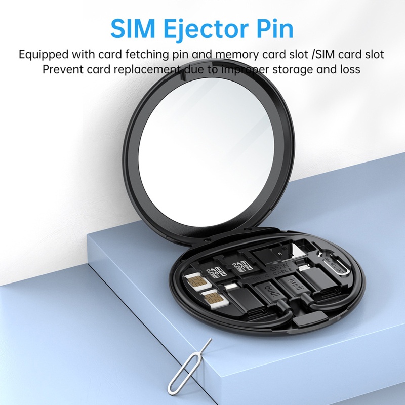 Hộp Đựng Thẻ SIM / Đồ Trang Điểm Cá Nhân Đa Năng 11 Trong 1