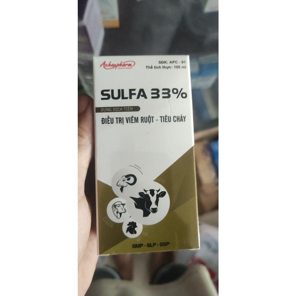 [ĐT] SULFA 33% á châu cho gà vịt 100ml