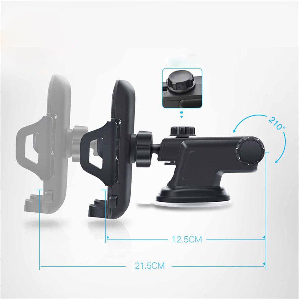 Giá Đỡ Điện Thoại REBUY1 Bằng Nhựa Gắn Kính Chắn Gió Xe Hơi Thiết Kế Cổ Dài Tù