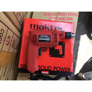 Máy khoan 🔥FREESHIP🔥 Tặng mũi khoan 35k Máy khoan Maktec 6,5 ly khoan sắt, gỗ, tôn, bắt vít Maktec 6,5 ly.