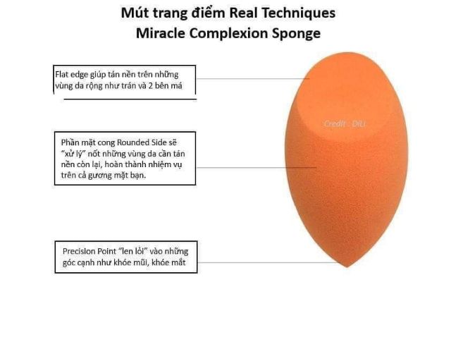 Bông Mút tán kem nền Real Techniques Miracle Complexion Sponge