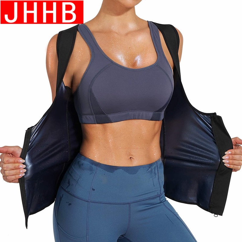 Áo Tank top Giảm Cân Khoá Kéo Chất Liệu Polymer