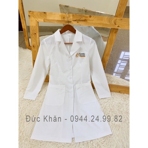 Áo blue kaki cotton Loại 1 trắng