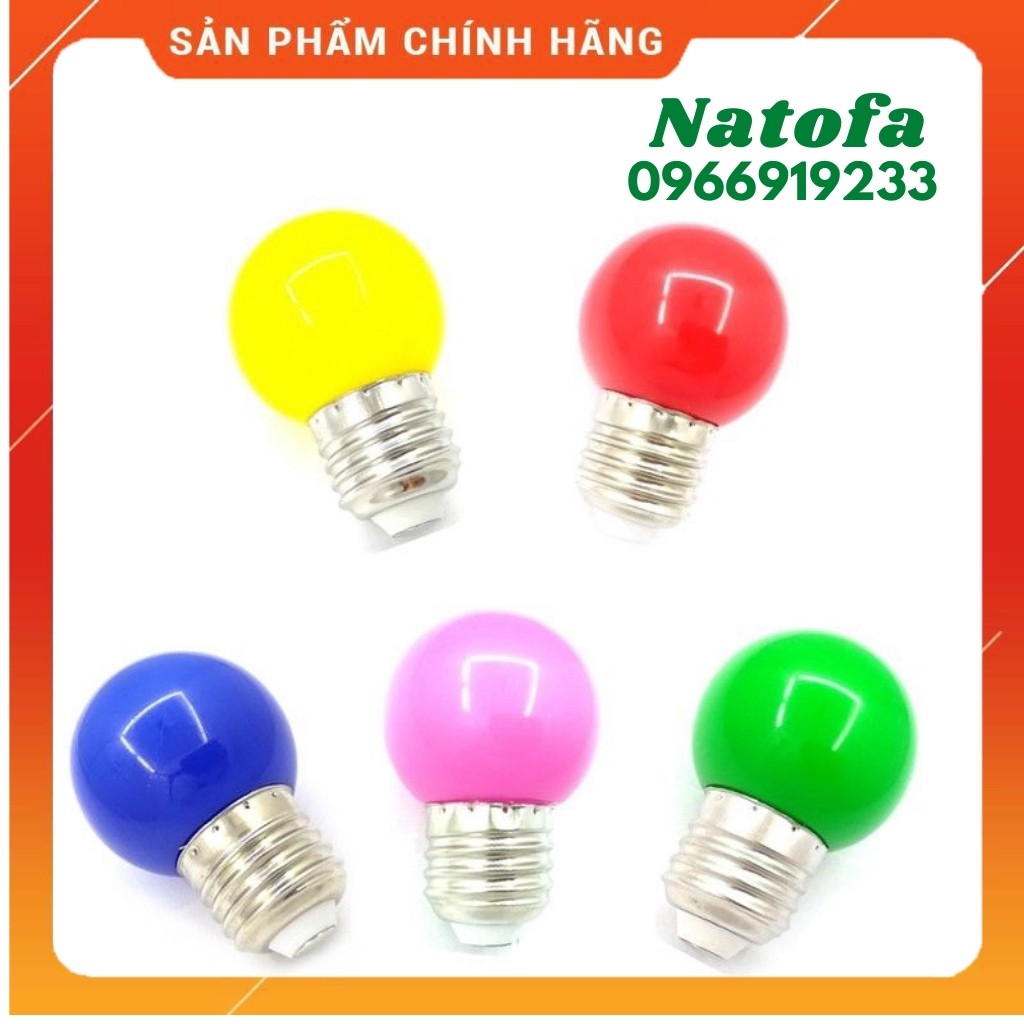 {Linh phụ kiện tráng trí} - Bóng đèn led nhựa nhiều màu 1w