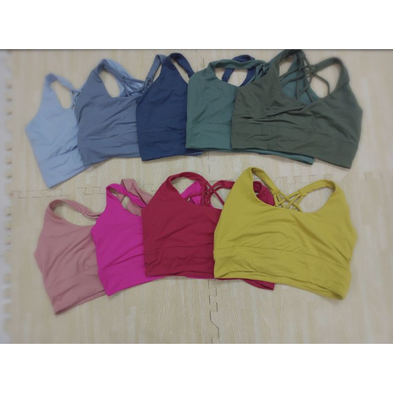 Bra gym/ Áo tập Re a trơn 02, hàng xuất xịn