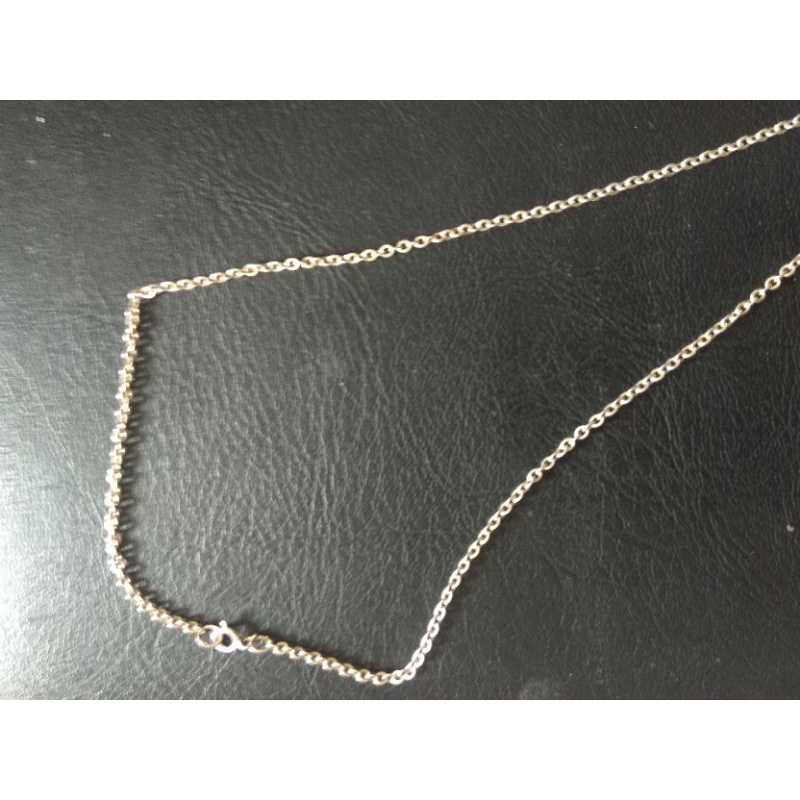 Vòng cổ mặt 5 viên đá cz khoá bạc